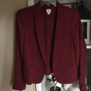 Maroon Blazer from the Loft